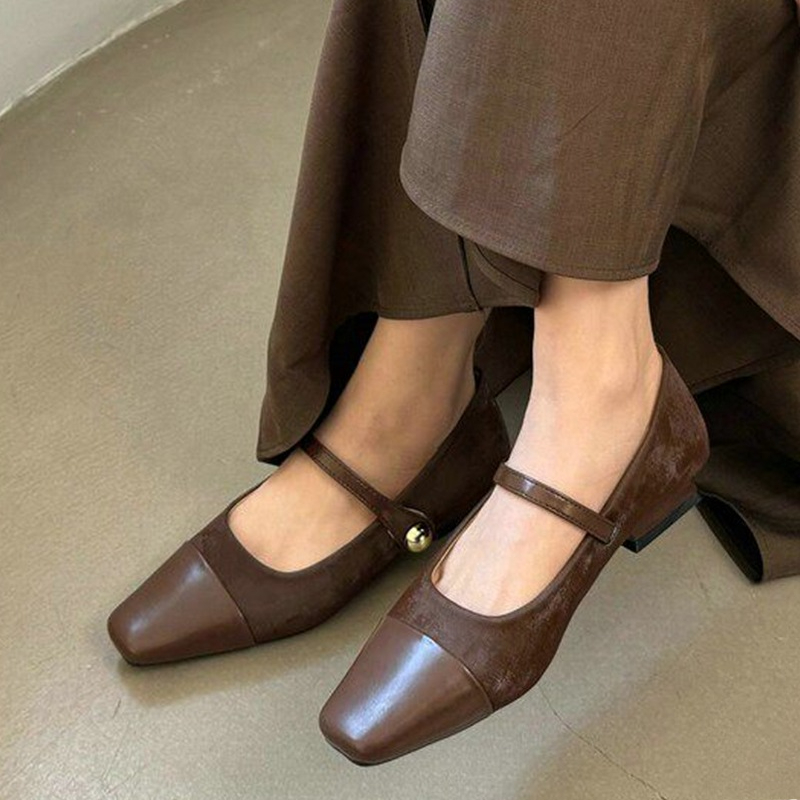 Sandals - メアリージェーンシューズ女性用エレガントチャンキーシューズドレスデザイナーシャローサンダルファッションローヒールウォーキングムヘールサパティーヤス