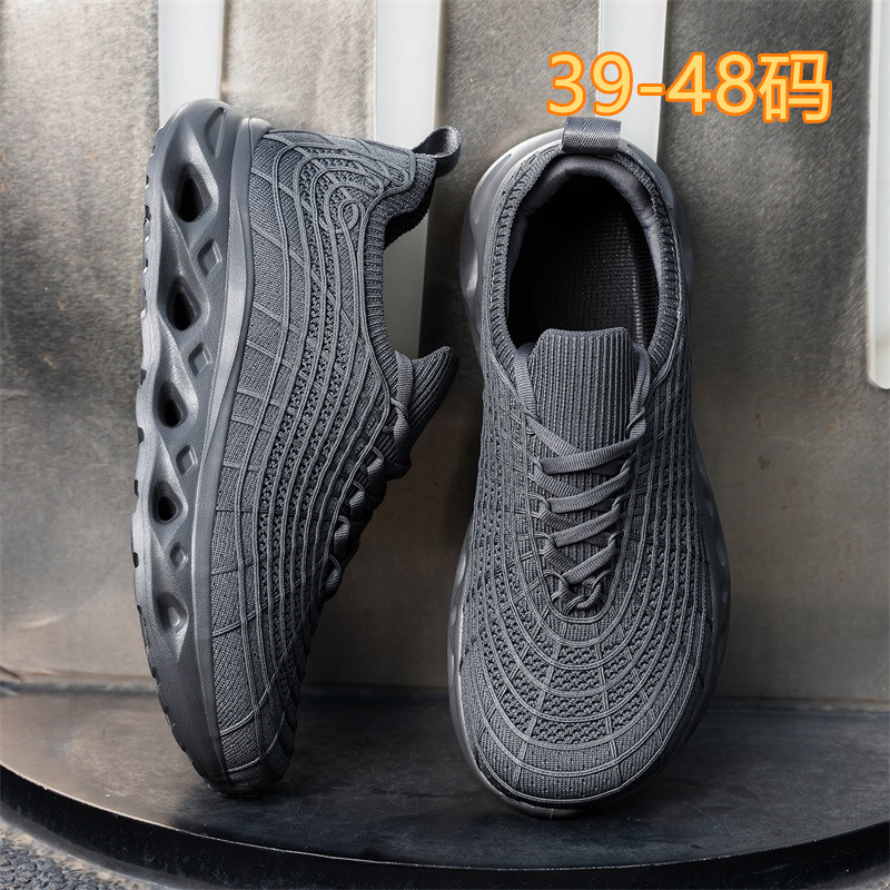 Wide Toe Box Running Sneakers - メンズプラスサイズワイドトゥボックスカジュアルスニーカー、クッションランニングシューズ、軽量通気性ニットウォーキングシューズ（仕事やジムスポーツ用）