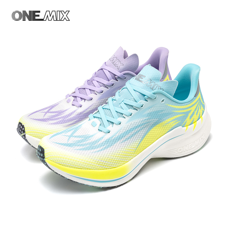 Carbon Plate Marathon Racing Shoes - ONEMIX 2026 夏メッシュカーボンプレートランニングシューズ男性女性ライトリバウンドクッションノンスリップマラソンレーシングスニーカー
