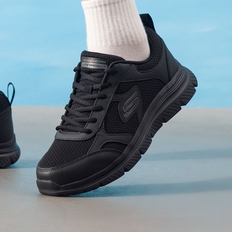 Lightweight Road Running Shoes - スケッチャーズ メンズシューズ オリジナル ローカット 軽量 通気性
