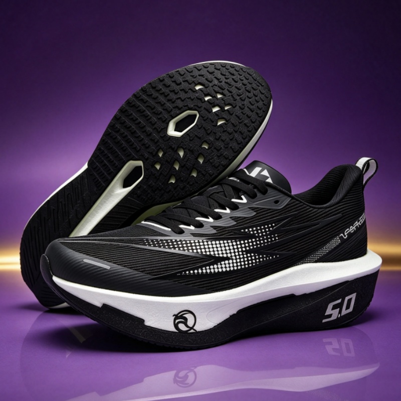Lightweight Road Running Shoes - メンズランニングシューズ オフロードシューズ クッション性 ジョギングシューズ 滑り止め 通気性メッシュ
