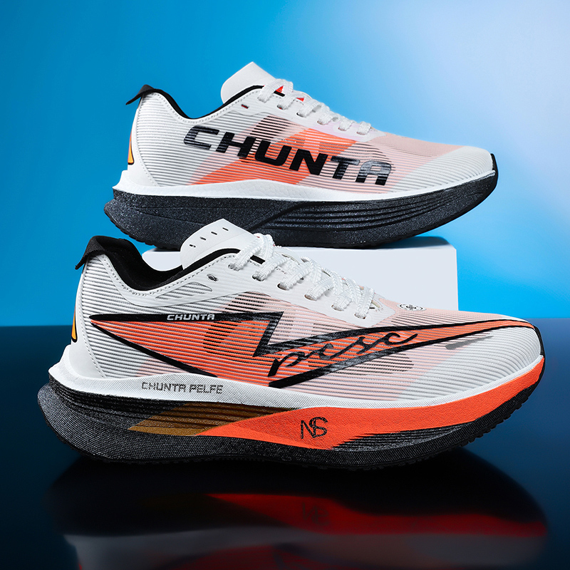 超軽量カーボンプレートレーシングシューズ 通気性メッシュ 衝 - Carbon Plate Marathon Racing Shoes のレビューと価格