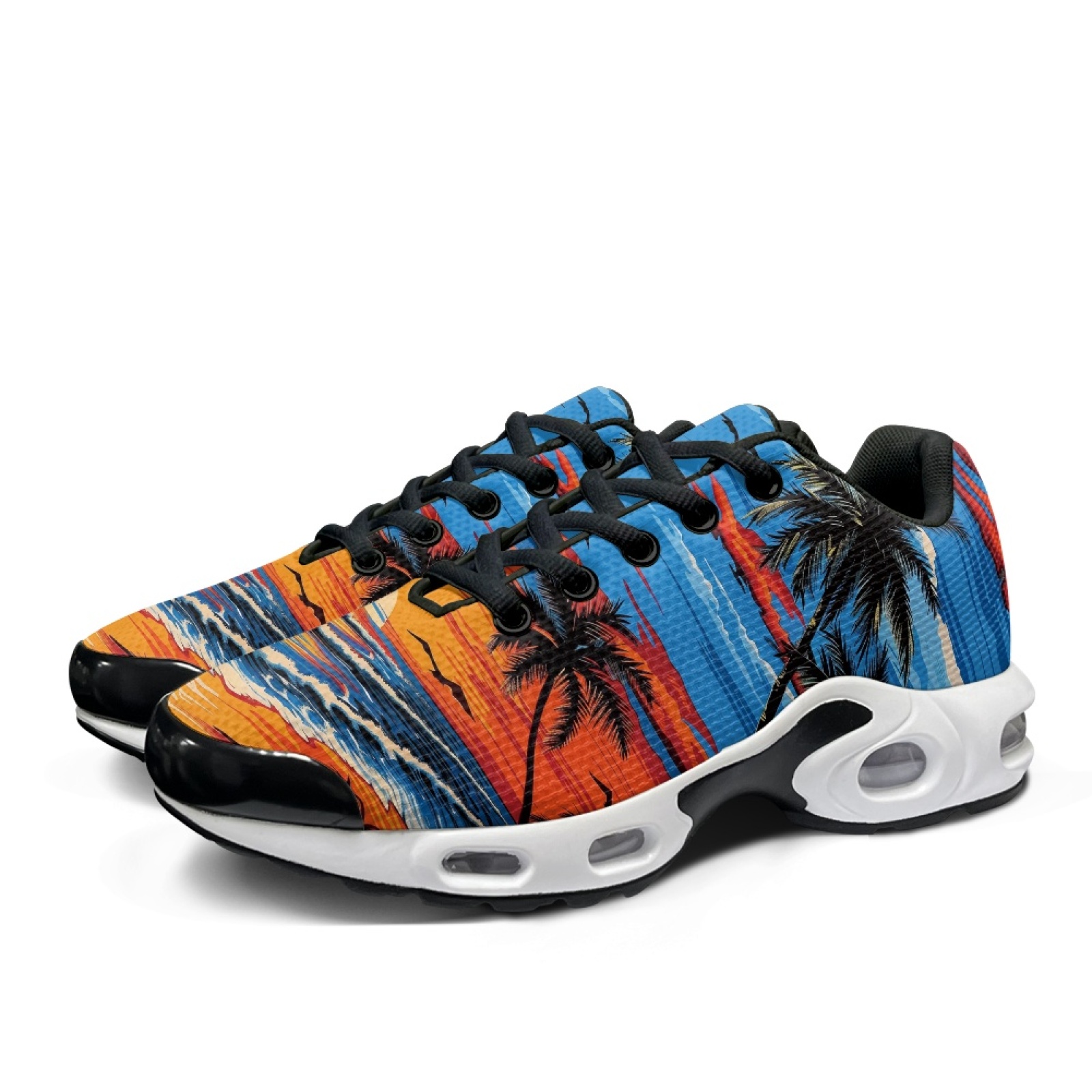 PENSTROLL サンセットパームツリーズ スタイリッシュ - Air Cushion Jogger Shoes Men のレビューと価格