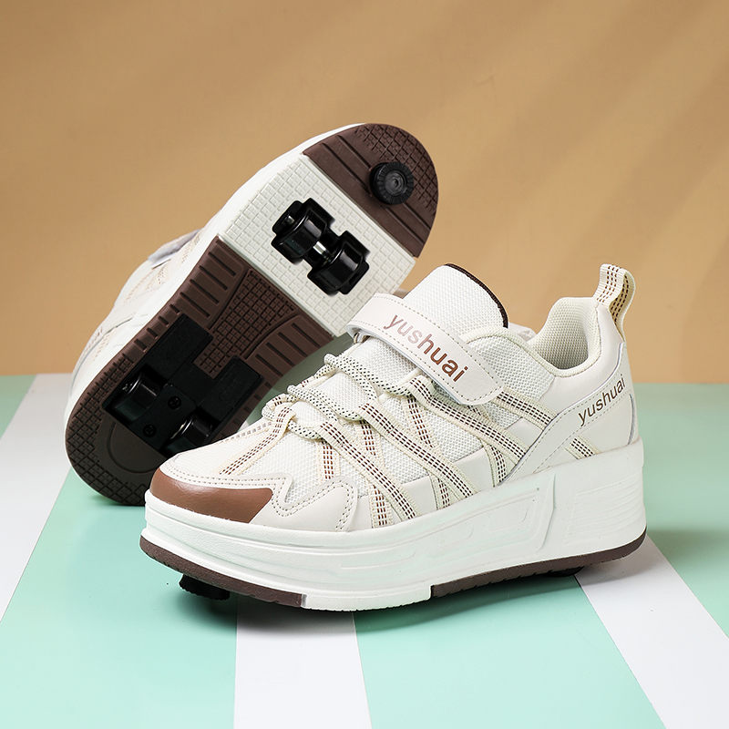 女の子と男の子向けの、4輪で自動的に格納される、目立たないデ - Men'S Shoes のレビューと価格
