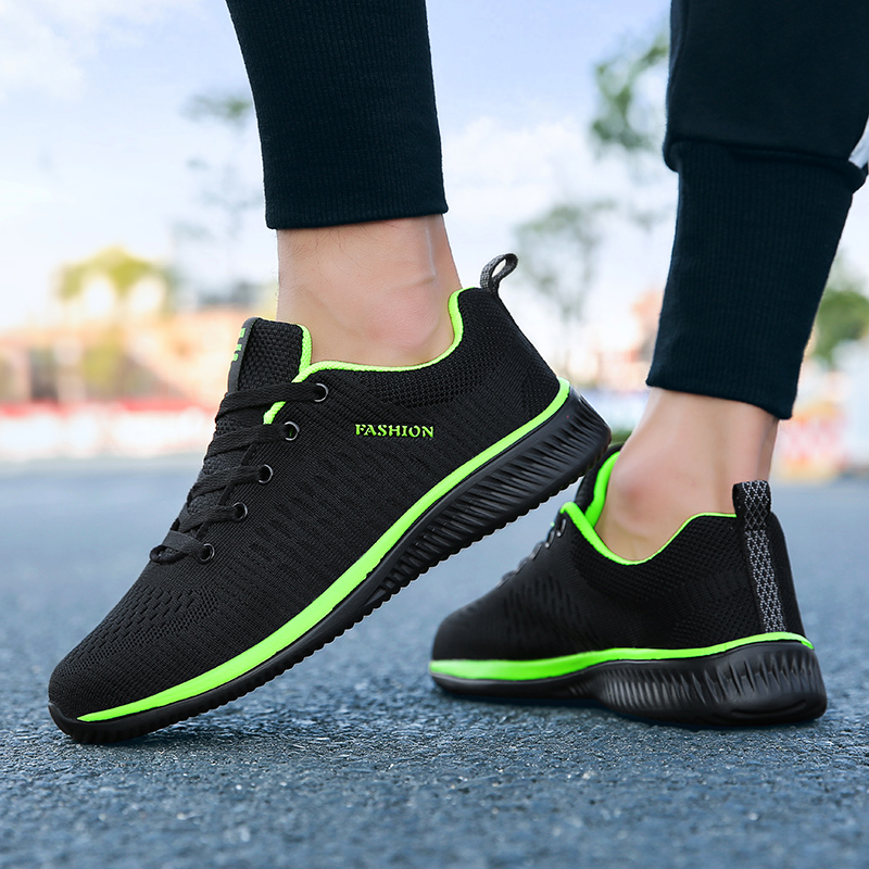 Maedef-男性と女性のための通気性のあるアスレチックシュ - Knit Fabric Lace Up Sneakers のレビューと価格