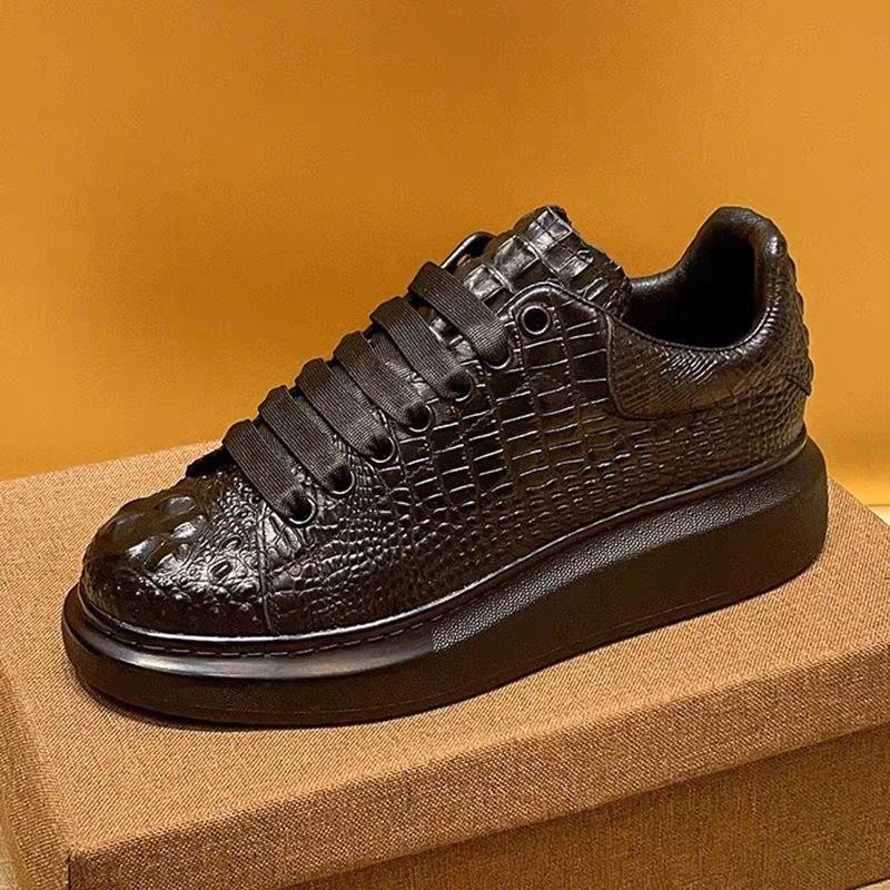 2025年夏 クロコダイル柄 ブラック メンズ 通気性 ラン - Breathable Mesh Athletic Shoes のレビューと価格
