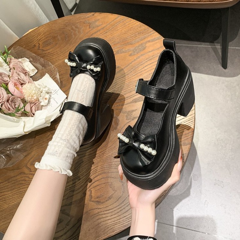 2026 ロリータシューズ黒スーパーハイヒールメアリージェー - Boots のレビューと価格