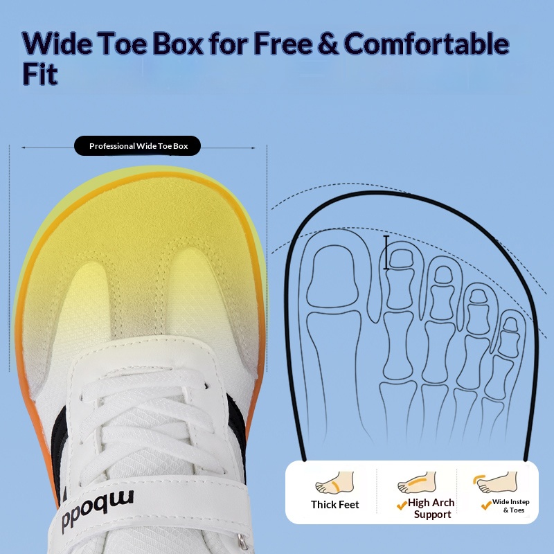 キッズ用スリッポン、ベアフット、幅広つま先、ゼロドロップ、ミ - Wide Toe Box Running Sneakers のレビューと価格