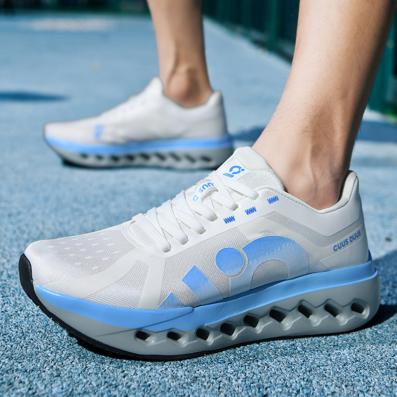 メンズランニングシューズ トレーナー レーススニーカー 通気 - Lightweight Road Running Shoes のレビューと価格