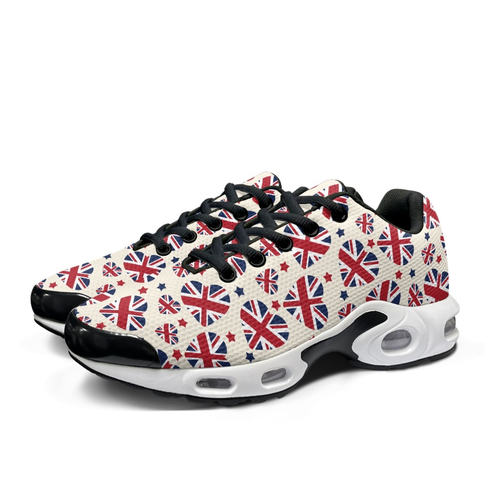 PENSTROLL ユニオンジャック レースアップ メッシュ - Air Cushion Jogger Shoes Men のレビューと価格